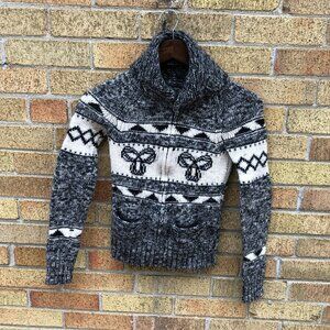 TNA Lambswool Cardigan Sweater Jacket